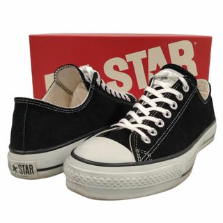 コンバース(CONVERSE)のCONVERSE コンバース SUEDE AS J OX スウェード オールスター  日本製 ブラック サイズUS8.5=27㎝ 正規品 / 34209(スニーカー)