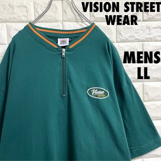 VISION STREET WEAR ハーフジップTシャツ　メンズXLサイズ(Tシャツ/カットソー(半袖/袖なし))