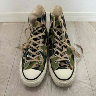 コンバース(CONVERSE)のconverse all star ハイカット　迷彩　カモフラージュ柄(スニーカー)