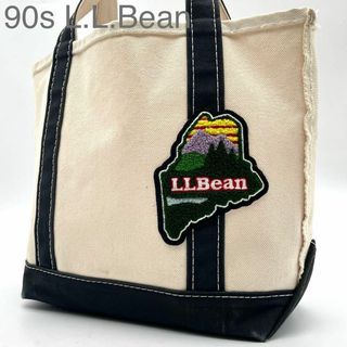 エルエルビーン(L.L.Bean)の★激レア 90s エルエルビーン トートバッグ 帆布 USA製 A4収納 肩掛け(トートバッグ)