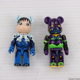 ベアブリック(BE@RBRICK)のBE@RBRICK(ベアブリック) No.000EVA-A EVA初号機(ナイトカラー版)&碇シンジ ヱヴァンゲリヲン新劇場版:序 2pc set A 完成品 可動フィギュア メディコム・トイ(アニメ/ゲーム)