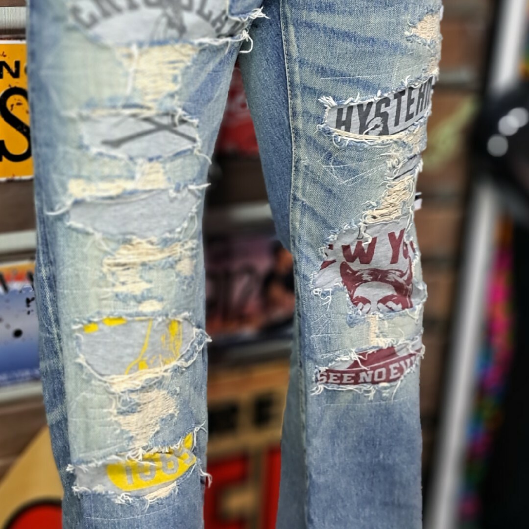 キムタク着 ヒステリックグラマー CPR加工 ジーンズ デニム 30 キムタク着 ヒステリックグラマー CPR加工 ジーンズ デニム 30