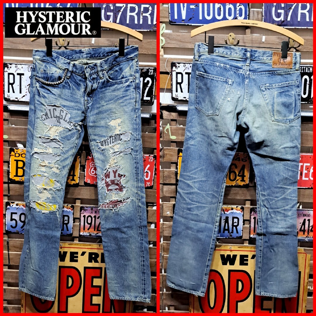 キムタク着 ヒステリックグラマー CPR加工 ジーンズ デニム 30 キムタク着 ヒステリックグラマー CPR加工 ジーンズ デニム 30