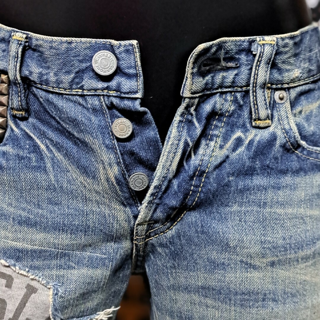 キムタク着 ヒステリックグラマー CPR加工 ジーンズ デニム 30 キムタク着 ヒステリックグラマー CPR加工 ジーンズ デニム 30