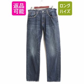 ヴィンテージ 加工 ポロ ラルフローレン セルビッチ デニム パンツ メンズ 32 32 / ジーンズ ジーパン 赤耳 ストレート ヒゲ ハチノス 濃紺