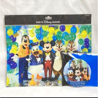 ディズニー(Disney)のイマジニング　ザ　マジック　クリアホルダー・カンバッジ(キャラクターグッズ)