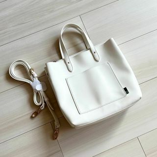 ルートート(ROOTOTE)の【ROOTOTE】ホワイト 2way ショルダーバッグ ハンドバッグ(その他)