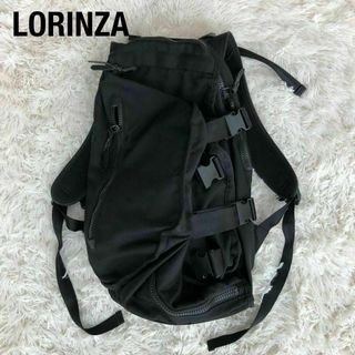 ロリンザ(LORINZA)のLORINZAロリンザ　ダブルストラップ　リュックバックパックブラック黒(バッグパック/リュック)