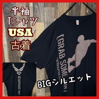 スケボー ストリート XL ブラック メンズ USA古着 半袖 Tシャツ(Tシャツ/カットソー(半袖/袖なし))