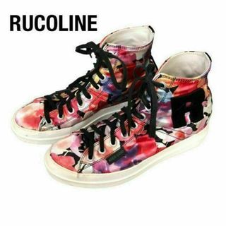 RUCO LINE - RUCOLINEルコライン　花柄総柄ハイカットスニーカー　38