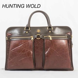 HUNTING WORLD - 美品　HUNTING WOLD ビジネスバッグ　ブリーフケース　バチュークロス