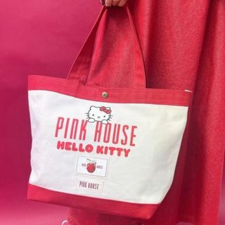 PINK HOUSE - PINKHOUSE×HELLOKITTY プリントバッグコラボキティピンクハウス