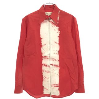 STEFAN COOKE ステファン クック 19AW Ghost Print Shirt ジップアップシャツ AW19SH2 レッド S(シャツ)