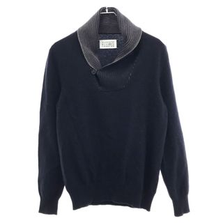 Maison Martin Margiela - Maison Martin Margiela 14 メゾン マルタン マルジェラ 14 11AW ショールカラーニットセーター S30HA0404 ネイビー S