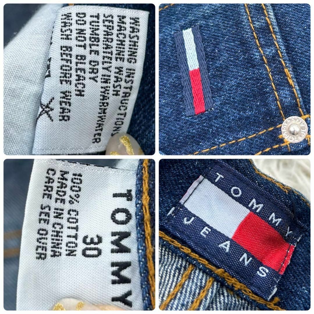 TOMMY JEANS(トミージーンズ)のトミージーンズ メンズ デニムパンツ バギー ロゴライン インディゴ M 30 メンズのパンツ(デニム/ジーンズ)の商品写真