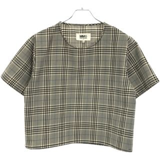 MM6 エムエムシックス 19SS Check Wool Blend Top ウールブレンドチェック柄プルオーバーシャツ S52NC0175 ミックス 38