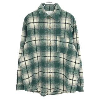 UNUSED - UNUSED アンユーズド 22AW WOOL CHECK SHIRT ウールチェックシャツ US2280 グリーン 3