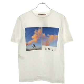 プランシー(Plan C)のPLAN C プラン シー ORANGE SMOKE グラフィックプリントTシャツ THCJD50SA4TJ002 ホワイト XS(Tシャツ(半袖/袖なし))