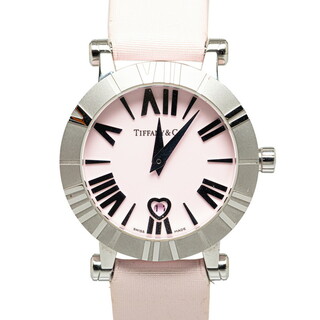 ティファニー(Tiffany & Co.)のティファニー アトラス 腕時計 Z1300.11.11A31A41A クオーツ ピンク文字盤 ステンレス レディース TIFFANY&Co. 【214-48929】(腕時計)