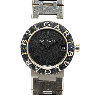 ブルガリ(BVLGARI)のブルガリ ブルガリブルガリ 腕時計 BBL23BSSD クオーツ ブラック文字盤 ステンレススチール レディース BVLGARI 【214-48939】(腕時計)