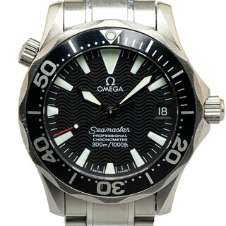 オメガ(OMEGA)のオメガ シーマスター300 腕時計 2252.50 自動巻き ブラック文字盤 ステンレススチール メンズ OMEGA 【214-48948】(腕時計(アナログ))