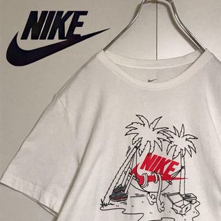 ナイキ(NIKE)の【美品】 ナイキ　ロゴ入りプリントTシャツ　人気ホワイト　S  A1182(Tシャツ/カットソー(半袖/袖なし))