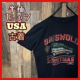 M アーチロゴ 車 プリント ブラック メンズ USA古着 半袖 Tシャツ(Tシャツ/カットソー(半袖/袖なし))