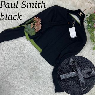 ポールスミス(Paul Smith)のポールスミスブラック レディース カーディガン 新品未使用 タグ付き M(カーディガン)