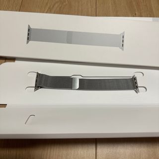 Apple Watch純正バンド　40mm シルバーミラネーゼループバンド(金属ベルト)