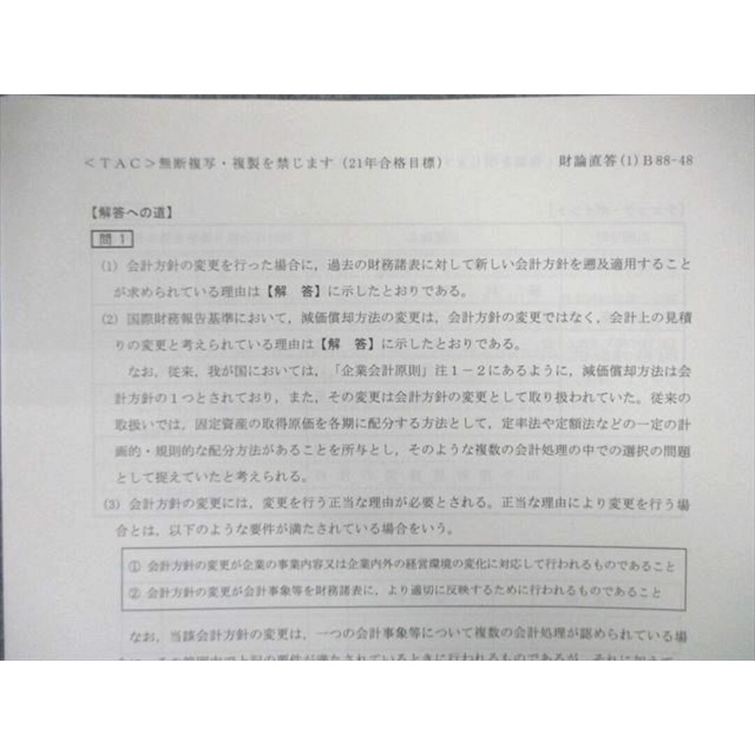 WM01-041 TAC 公認会計士 論文直前答練 租税法/財務会計論など 【計16回分】 2021年合格目標 95R4C エンタメ/ホビーの本(ビジネス/経済)の商品写真