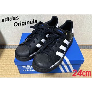 adidas - アディダスオリジナルス　スーパースターOTテック　ブラック　24㎝