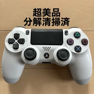 プレイステーション4(PlayStation4)の超美品 SONY PS4 純正 コントローラー DUALSHOCK4 ホワイト(家庭用ゲーム機本体)