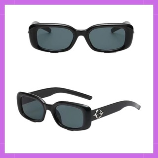 サングラス UV ブラック レディース スクエア型 メンズ 黒 高級感 セレブ(サングラス/メガネ)