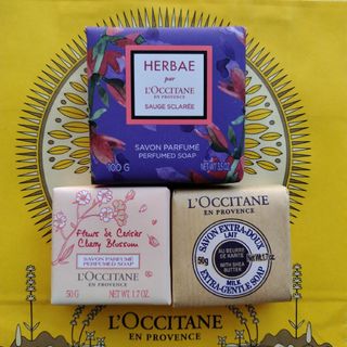 ロクシタン(L'OCCITANE)のロクシタンバスソープ3個セット①(ボディソープ/石鹸)