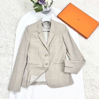 Hermes - ★HERMES★極美品★サマーウール★極上仕立て★テーラードジャケット