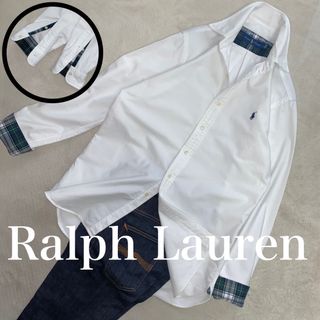 POLO RALPH LAUREN - Ralph Lauren  XL位　シャモア生地　正規品　家洗い可　袖裏チェック