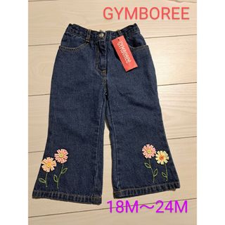 GYMBOREE - 【新品】ジンボリー　デニム　パンツ　ボトムス　花　女の子　春秋　80～90サイズ