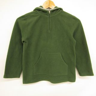 L.L.Bean - エルエルビーン パーカー トップス フリース 長袖Tシャツ ハーフシップ キッズ 男の子用 L6X-7サイズ グリーン L.L.Bean