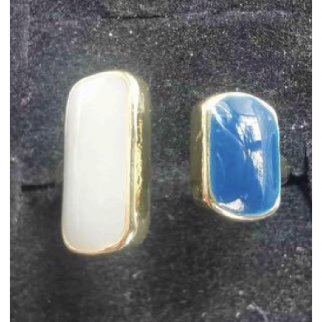 925銀　クロムめっき　瑪瑙　開口　リング　指輪 レディースのアクセサリー(リング(指輪))の商品写真