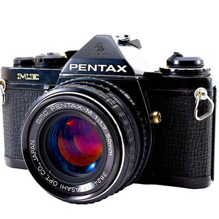 ペンタックス(PENTAX)のPENTAX ME 50mm F1.7 モルト交換済み 単焦点レンズ #7108(フィルムカメラ)