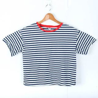 PETIT BATEAU - プチバトー 半袖Ｔシャツ トップス カットソー ボーダー レディース Sサイズ ネイビー ホワイト PETIT BATEAU