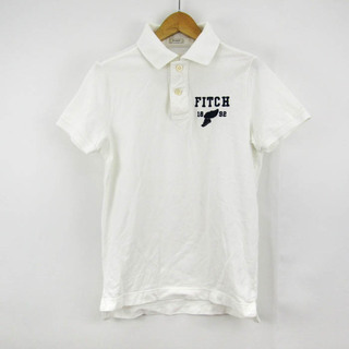 アバクロンビー&フィッチ ポロシャツ トップス 半袖 カットソー メンズ Sサイズ ホワイト Abercrombie & Fitch(ポロシャツ)