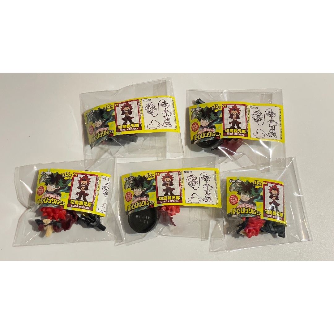 チョコエッグ　ヒロアカ　フィギュア　切島鋭児郎　5個セット エンタメ/ホビーのおもちゃ/ぬいぐるみ(キャラクターグッズ)の商品写真