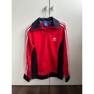 アディダスadidas ジャージトラックジャケットトレフォイルロゴラインO 美品(ジャージ)