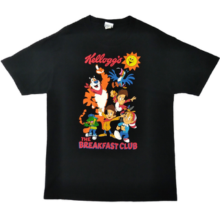 ケロッグ(Kellogg's)の古着　©2013　ケロッグ　Tシャツ　L　黒　breakfast club *(Tシャツ/カットソー(半袖/袖なし))