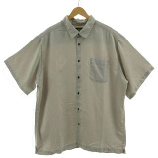 アザー(other)のCaBela's シャツ US古着 半袖 ヘリンボーン グレーカーキ 2XL(シャツ)