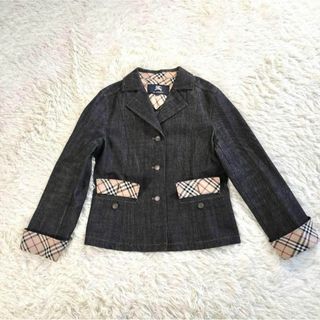 Burberry バーバリーロンドン デニムジャケット 160A ノバチェック(Gジャン/デニムジャケット)