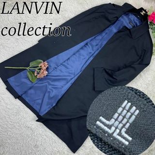 LANVIN COLLECTION - ランバンコレクション メンズ ステンカラーコート シルク 美品 M R48