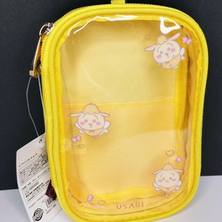 新品未使用 ちいかわ  キャリーポーチ　うさぎ  イエロー(ポーチ)