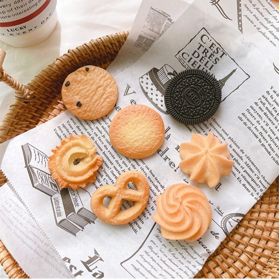 【人気】クッキー　ヘアアクセ　ヘアピン　ヘアクリップ　食品サンプル　食玩 レディースのヘアアクセサリー(ヘアピン)の商品写真